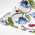 Bluebell Garden Mural Wallpaper — Whimsical Floral Art Mural Wallpaper - room preview 02