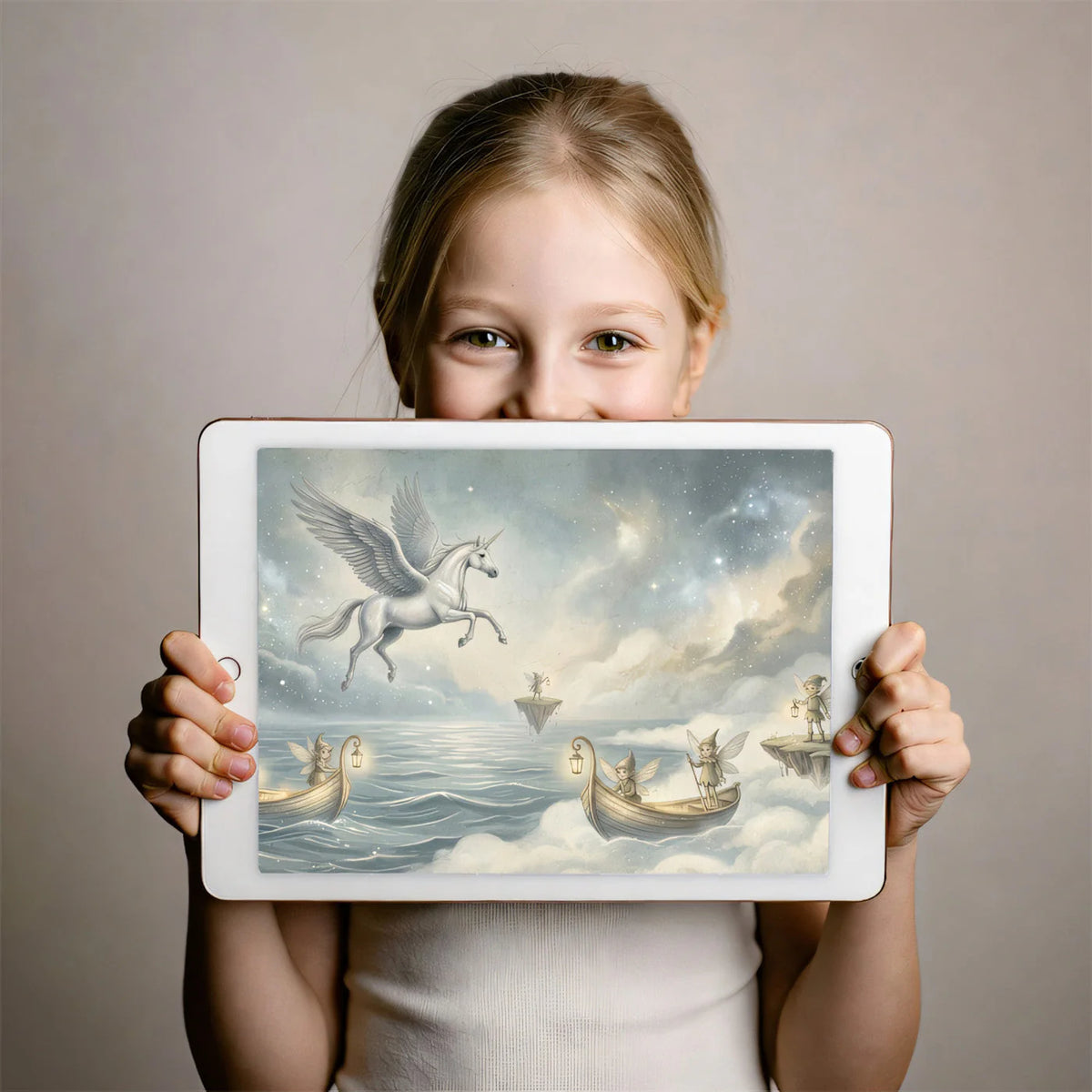 Celestial Pegasus and Fairy Voyage Mural Wallpaper - room preview 02