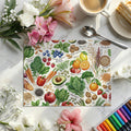 Botanical Superfood Garden Mural Wallpaper in Culinary Illustration Mural Wallpaper - room preview 02