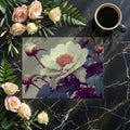 Engraved Peony Blossom Mural Wallpaper — Vintage Botanical Art Mural Wallpaper - room preview 02