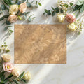 Botanical Sketch Mural Wallpaper in Warm Ochre Mural Wallpaper - room preview 02