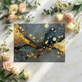 Abstract Gold and Slate Marble Mural Wallpaper — Modern Luxury Mural Wallpaper - room preview 02