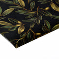 Gilded Olive Branch Mural Wallpaper in Deep Charcoal Mural Wallpaper - room preview 02