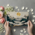 Golden Dragon Peaks Mural Wallpaper — Oriental Artistic Style Mural Wallpaper - room preview 02