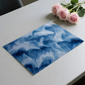 Abstract Swirling Blue Wave Mural Wallpaper — Fluid Art Design Mural Wallpaper - room preview 02