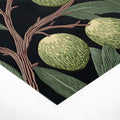 Olive Grove Botanical Mural Wallpaper — Dark Arts & Crafts Style Mural Wallpaper - room preview 02