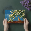 Shiba Inu and Magnolia Blossom Mural Wallpaper - room preview 02
