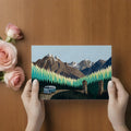 Vintage Mountain Road Mural Wallpaper — Scenic Alpine Adventure Mural Wallpaper - room preview 02