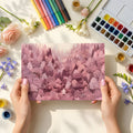 Blush Pink Forest Landscape Mural Wallpaper - room preview 02