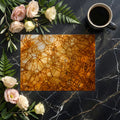 Amber Cell Geometry Mural Wallpaper — Organic Abstract Design Mural Wallpaper - room preview 02
