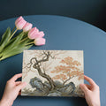 Chinoiserie Blossom and Stone Mural Wallpaper - room preview 02