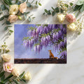 Wisteria Garden Fox Mural Wallpaper — Impressionistic Wall Art Mural Wallpaper - room preview 02