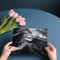 Turbulent Water Monochrome Mural Wallpaper — Dramatic Nature Mural Wallpaper - room preview 02