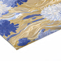 Chrysanthemum Wave Mural Wallpaper — Floral Art Nouveau Inspired Mural Wallpaper - room preview 02