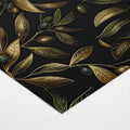 Gilded Olive Branch Mural Wallpaper — Sophisticated Botanical Mural Wallpaper - room preview 02