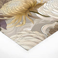 Chrysanthemum Bloom Mural Wallpaper — Earthy Floral Design Mural Wallpaper - room preview 02