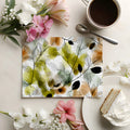 Abstract Botanical Leaf Mural Wallpaper — Modern Sketch Style Mural Wallpaper - room preview 02