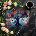 Enchanted Garden Mural Wallpaper — Vibrant Whimsical Floral Mural Wallpaper - room preview 02