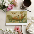 Mythical Fish Boat Mural Wallpaper — Traditional Eastern Art Mural Wallpaper - room preview 02