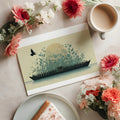 Voyage Botanical Mural Wallpaper — Artistic Nature Landscape Mural Wallpaper - room preview 02