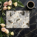Abstract Botanical Line Art Mural Wallpaper — Organic Swirls Mural Wallpaper - room preview 02