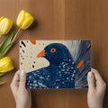 Abstract Bird Motif Mural Wallpaper — Modern Graphic Art Mural Wallpaper - room preview 02