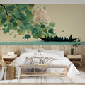 Aged Concrete Texture Mural Wallpaper — Industrial Minimalism Mural Wallpaper - room preview 02