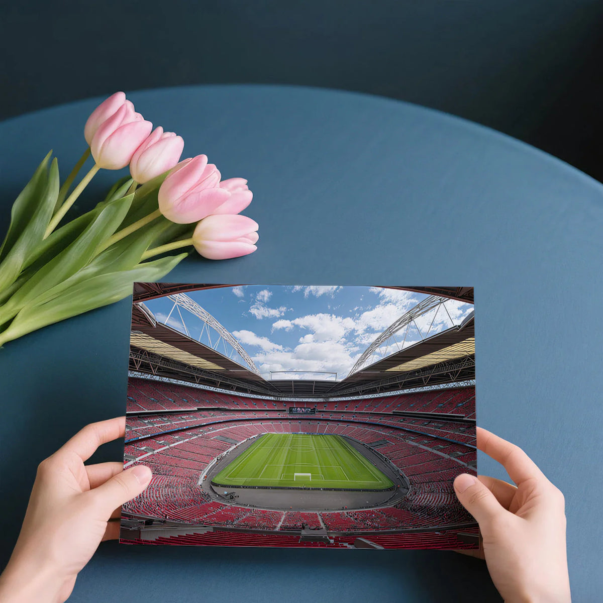 Iconic Football Stadium Mural Wallpaper —Cinematic Sport Decor Mural Wallpaper - room preview 02