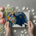 Abstract Elephant Feather Mural Wallpaper in Multicolored Tones Mural Wallpaper - room preview 02