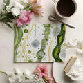 Abstract Organic Botanical Mural Wallpaper in Verdant Green Mural Wallpaper - room preview 02