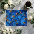 Bluebird Flock Mural Wallpaper —Hand-Drawn Whimsical Pattern Mural Wallpaper - room preview 02