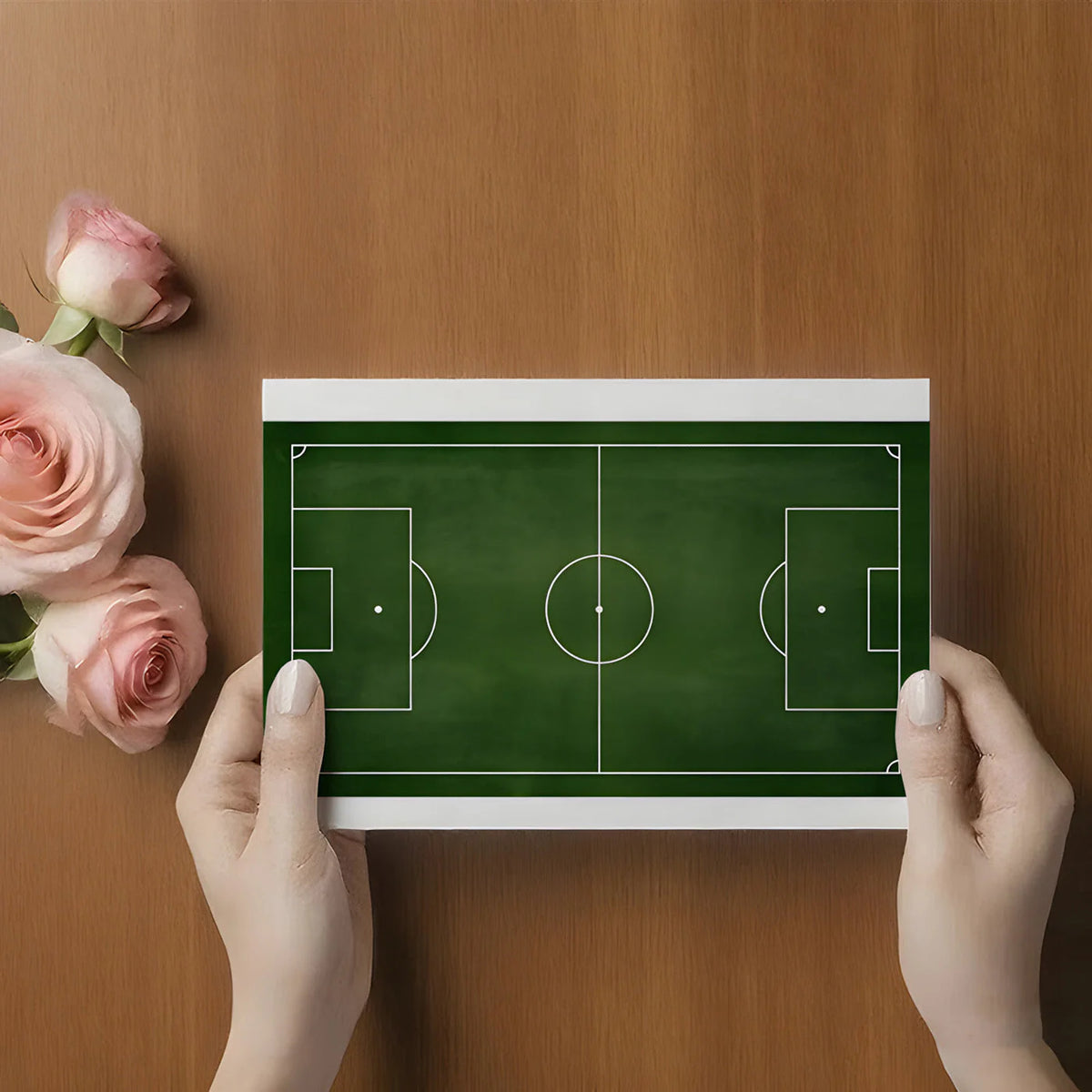 Soccer Field Pitch Mural Wallpaper — Sport Themed Wall Art Mural Wallpaper - room preview 02