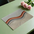Abstract Wave Mural Wallpaper with Earthy Marble and Clay Tones Mural Wallpaper - room preview 02