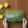 Sun-Dappled Birch Forest Mural Wallpaper - room preview 02