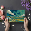 Van Gogh Inspired Countryside Mural Wallpaper — Impressionist Art Mural Wallpaper - room preview 02