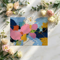 Abstract Expressionist Mural Wallpaper in Vibrant Painted Strokes Mural Wallpaper - room preview 02