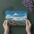 Mountain Village Landscape Mural Wallpaper —Cinematic Anime Style Mural Wallpaper - room preview 02