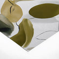 Olive Branch Botanical Mural Wallpaper in Ochre and Moss Green Mural Wallpaper - room preview 02