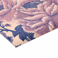 Vintage Peony Floral Mural Wallpaper in Soft Blush and Deep Indigo Mural Wallpaper - room preview 02