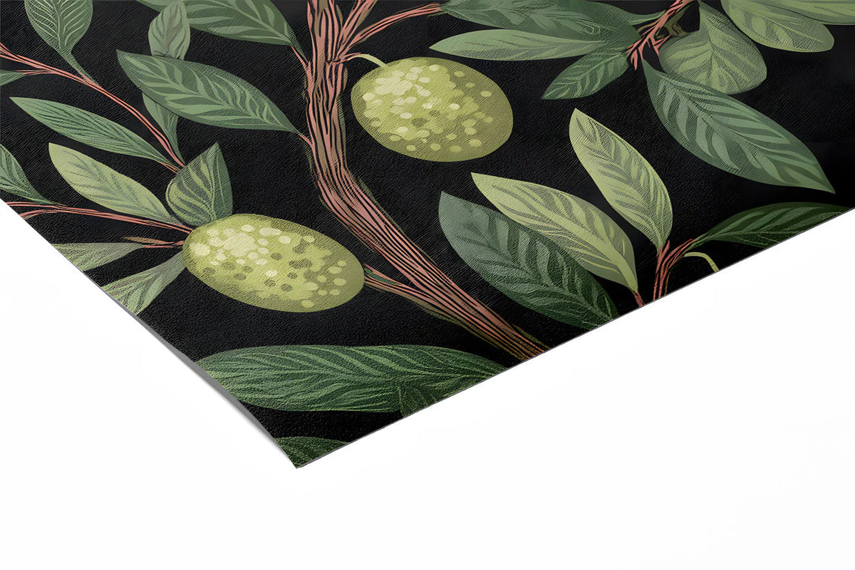 Olive Branch Mural Wallpaper — Traditional Botanical Design Mural Wallpaper - room preview 02
