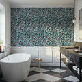 Summer Paws Blue Mural Wallpaper - room preview 02