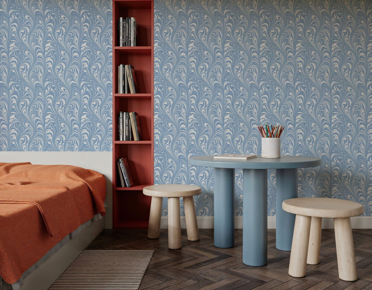 Marbelized Flow, Sky Mural Wallpaper - room preview 02