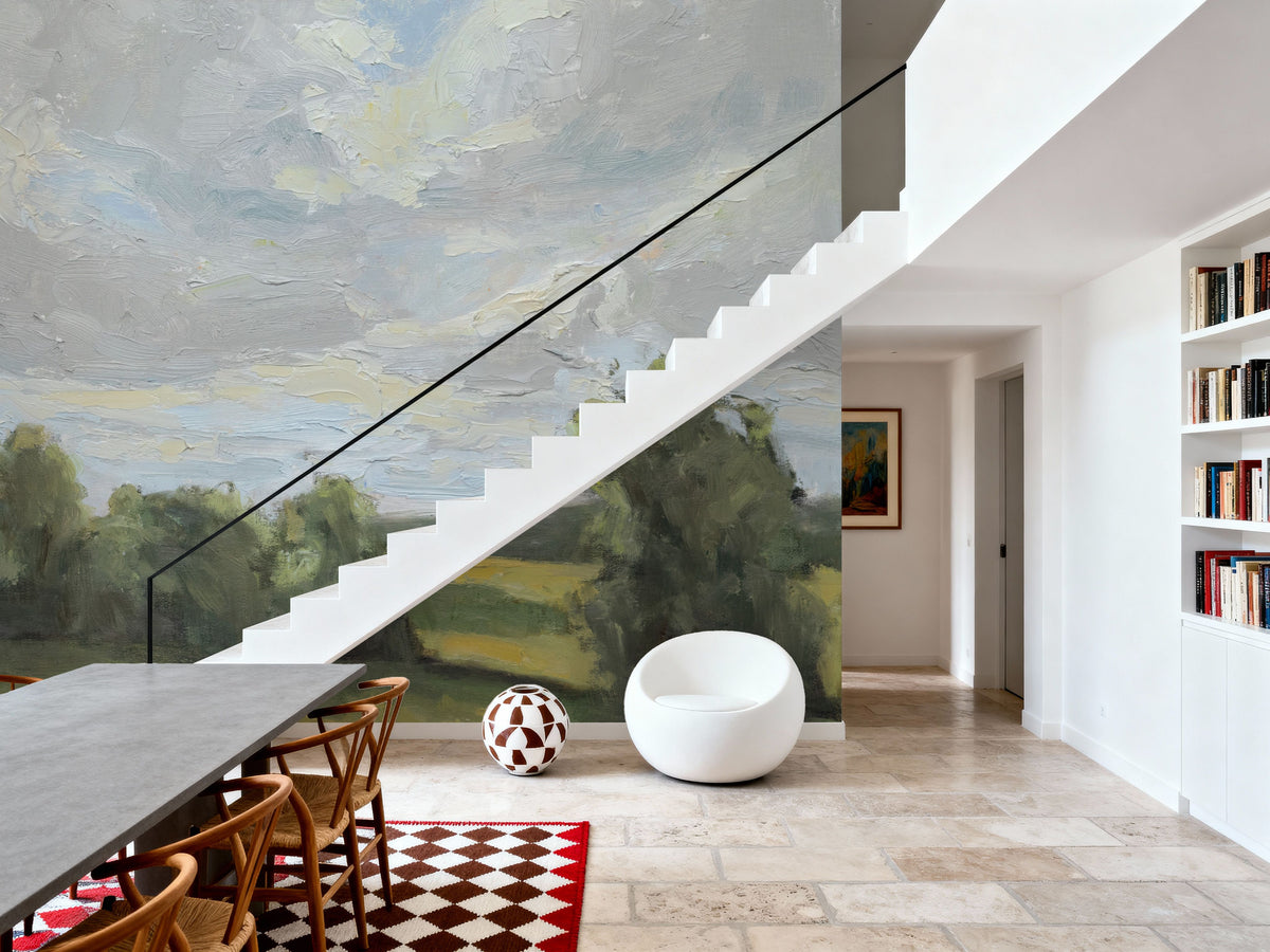 Sweeping Fields Mural Wallpaper - room preview 02