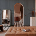 Faux Wall Panel Moulding, Stone Mural Wallpaper - room preview 02