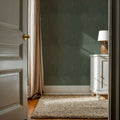 Subtle Flowers Green Mural Wallpaper - room preview 02