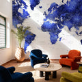 World Map Cities - Crisalida Mural Wallpaper - room preview 02
