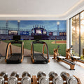 Twilight Ballpark Mural Wallpaper - room preview 02