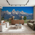 Serene Mountain Haven Mural Wallpaper - room preview 02