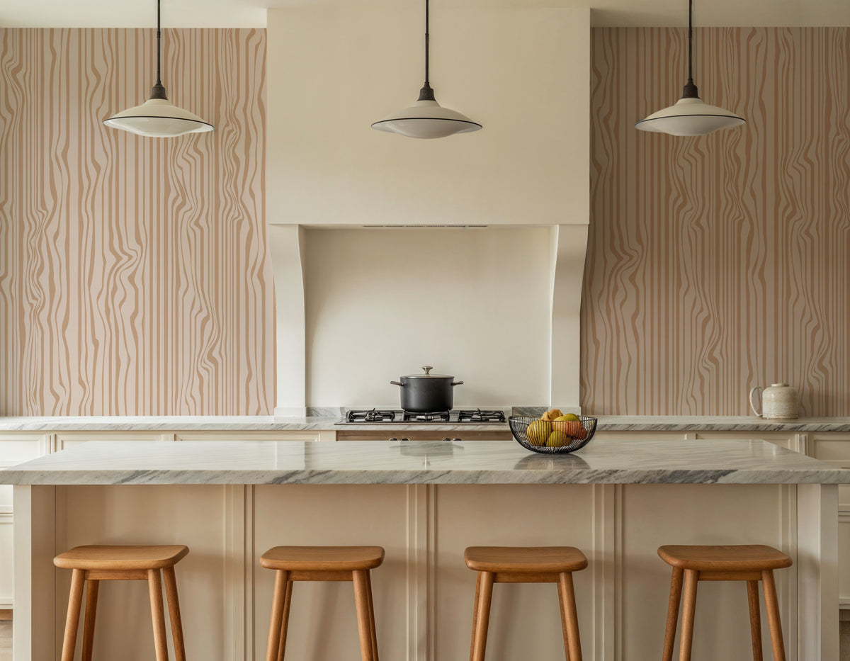 Veneer Lines, Cookie Mural Wallpaper - room preview 02
