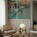 Ocean Brawl Mural Wallpaper - room preview 02